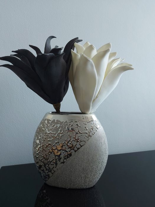 Wazon glamour srebrny