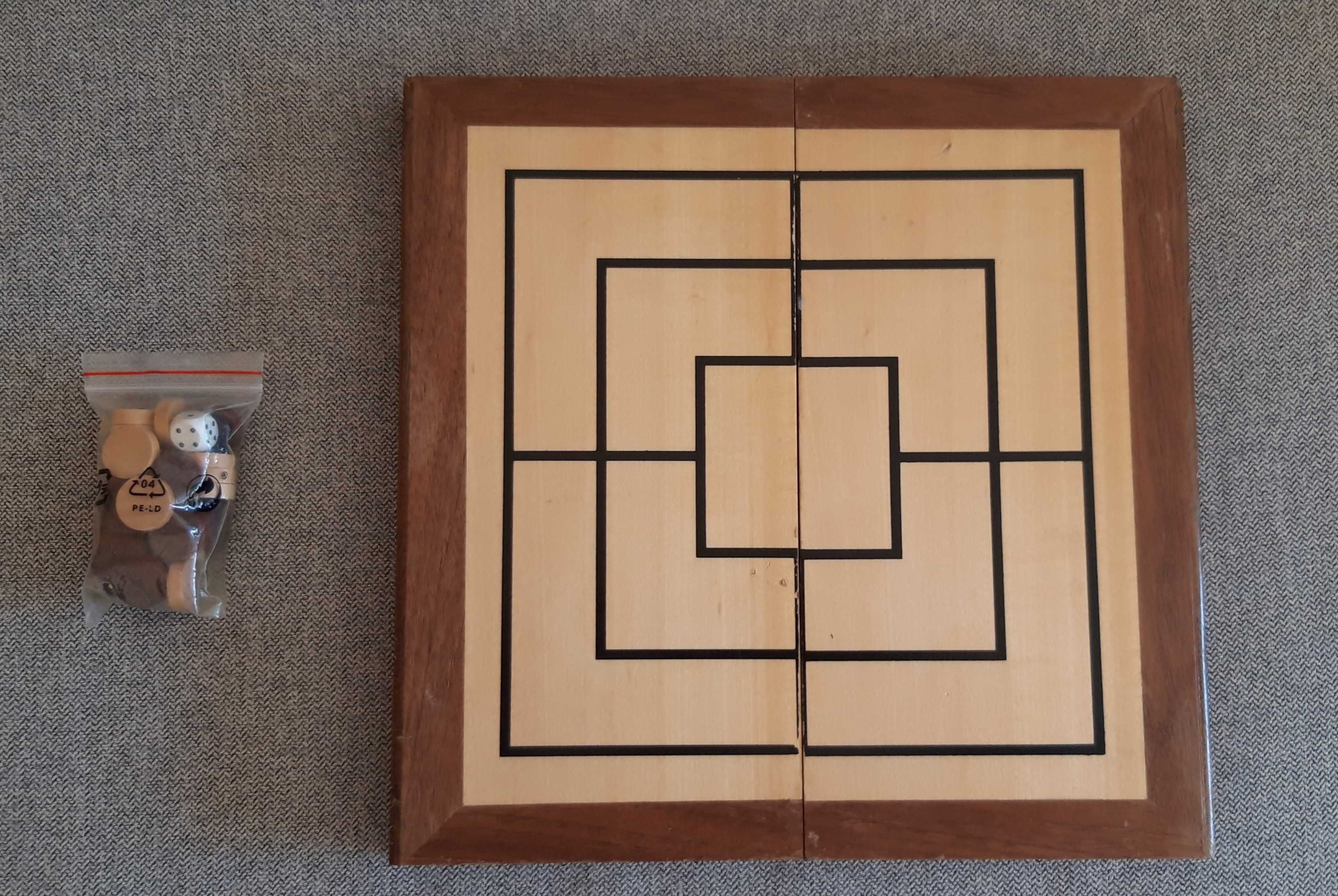 Jogo 2 em 1 Backgammon e trilha