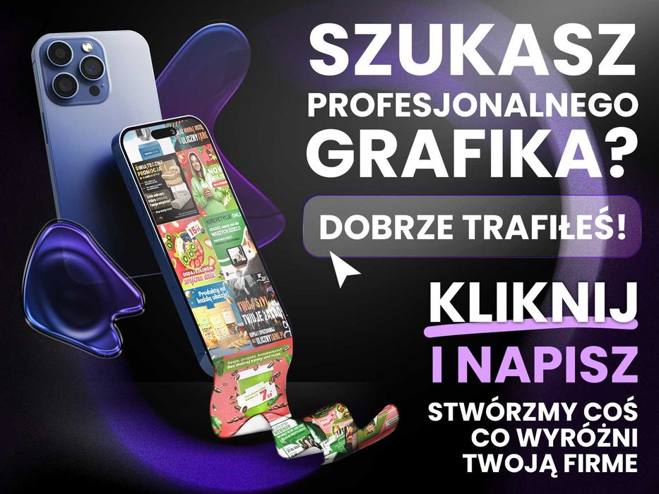 GRAFIK KOMPUTEROWY | Strony internetowe, social media, logo, druk |