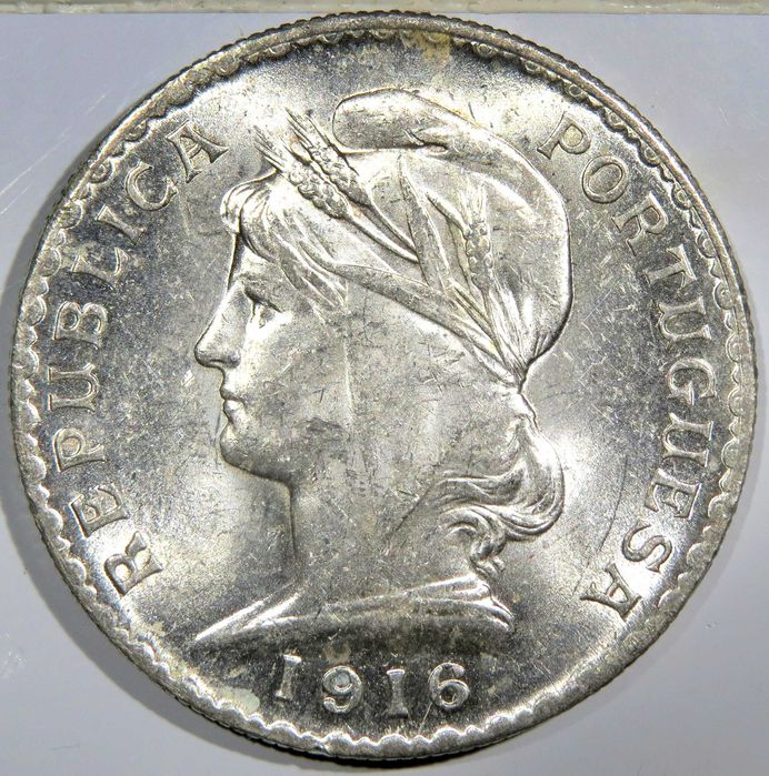 Republica Portuguesa - 1 Escudo 1916 Quase Soberba 35€