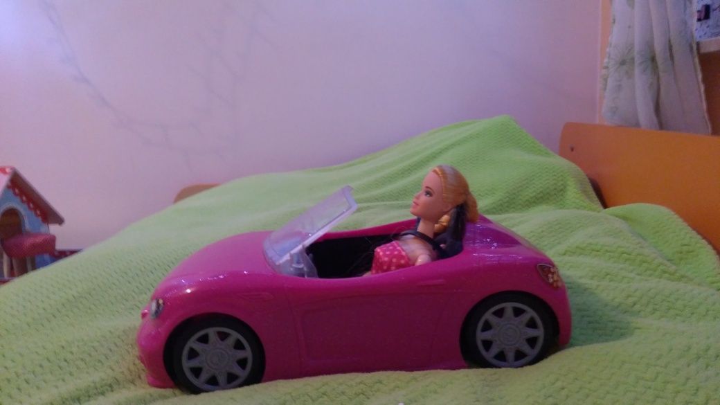 Auto dla Barbie + Lalka Barbie w kabriolecie Mattel/ kabriolet