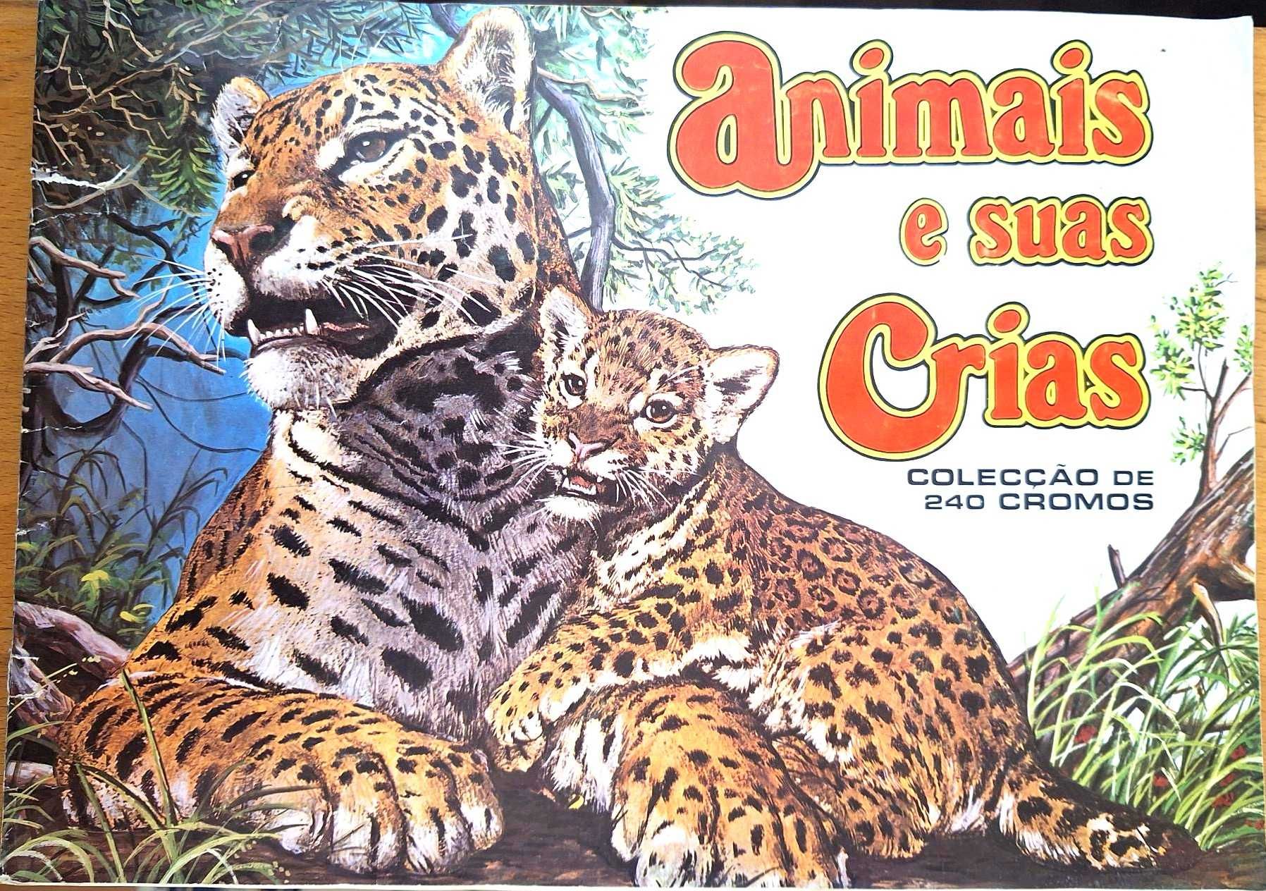 Caderneta de 240 cromos de Animais e suas Crias, completa