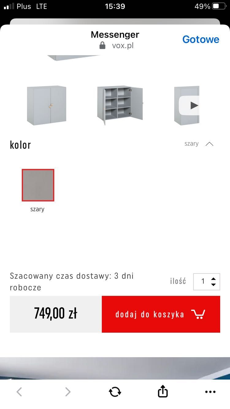 J.Nowa Szafka komoda Vox pokój dziecięcy młodzieżowy