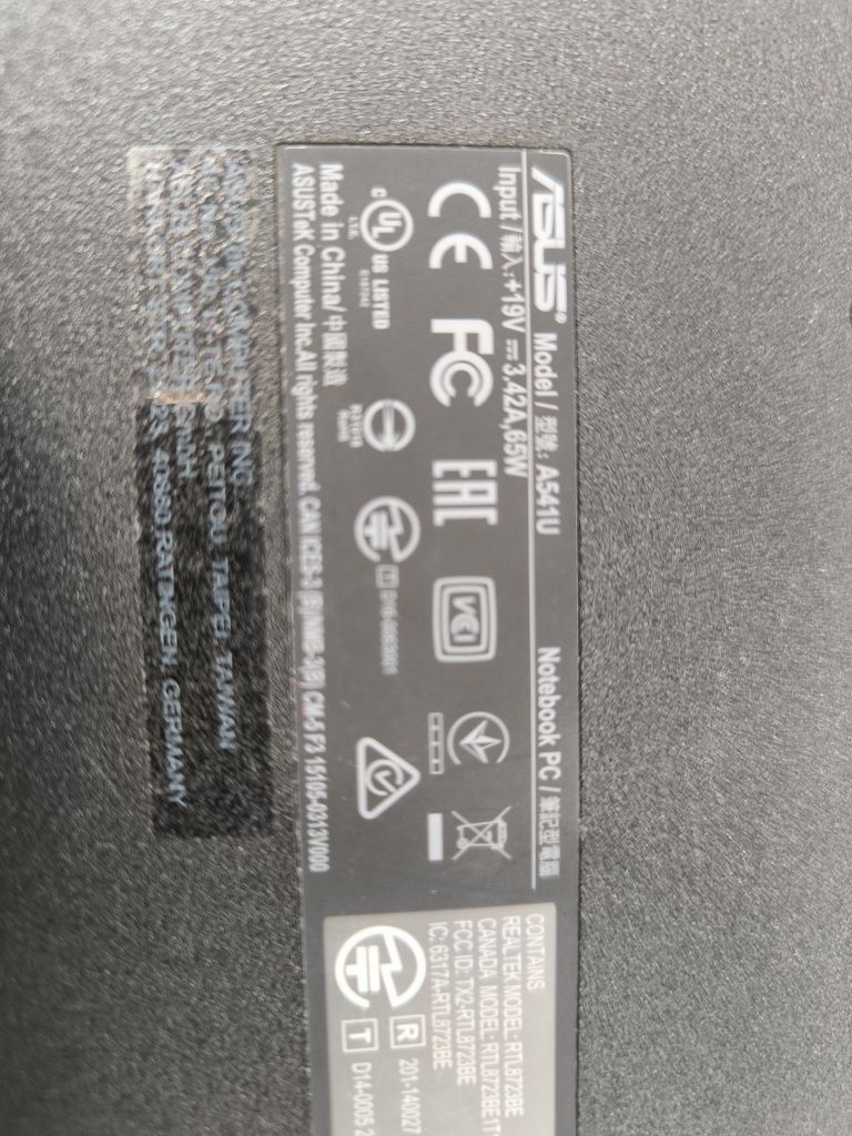 Portatil asus A541U