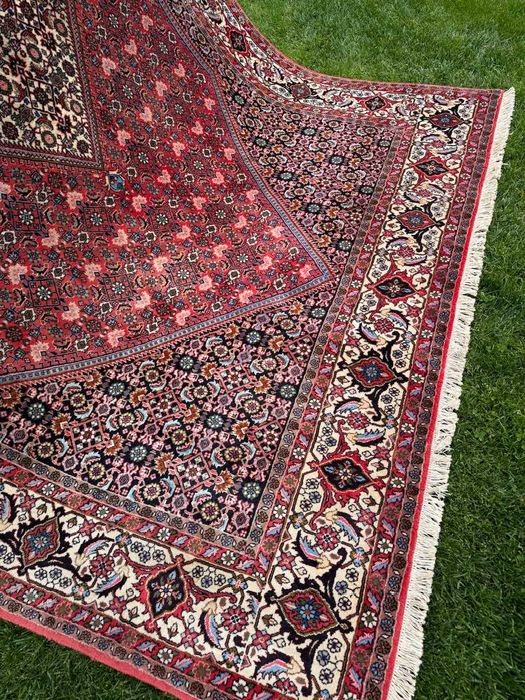 Bidjar Thakab kaszmirowy r. tkany dywan perski Iran 300x200 gal 28 tys