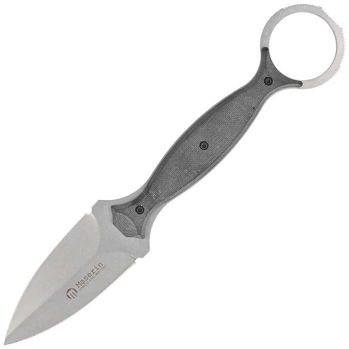 Nóż na szyje Maserin Neck Knife 922 Black G10, Black Stonewashed