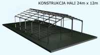 Konstrukcja Hali 24m x 12m -Super Jakość