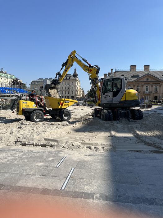Uslugi koparko ladowarka i mini koparka brukarstwo