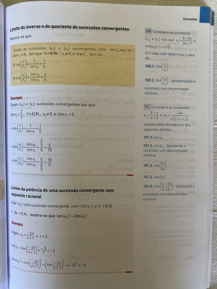Manual “Novo Espaço” Parte 2 Matemática A 11.° Ano - Porto Editora
