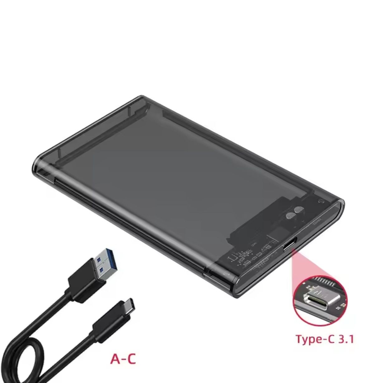 Новые внешние карманы с Type-C для HDD/SSD 2,5"