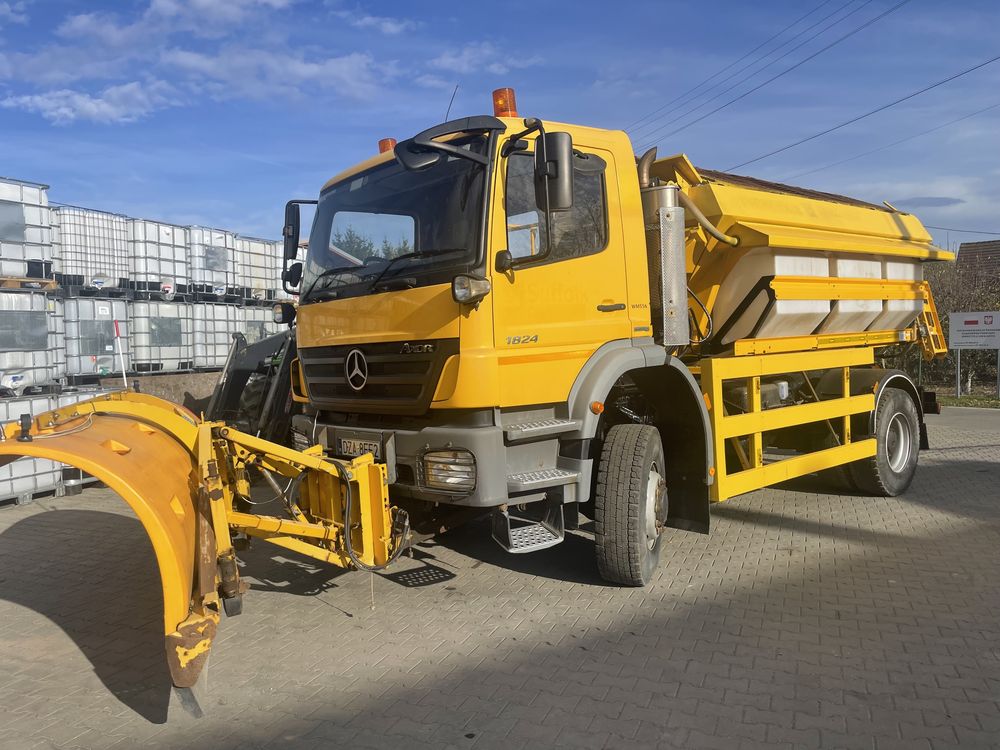 Mercedes Axor 4x4 solarka piaskarka schmidt taśma econ stan idealny !!