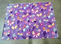 Dywan dla dzieci w motyle 150x200cm fioletowy motyl