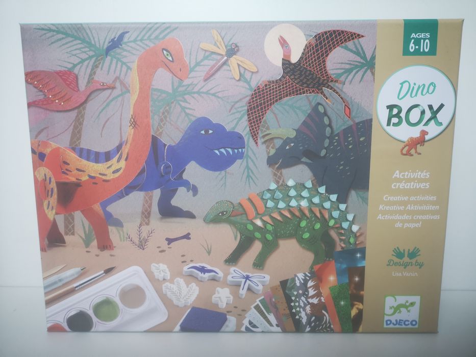 Djeco Duży Zestaw Kreatywny Świat Dinozaurów 6w1