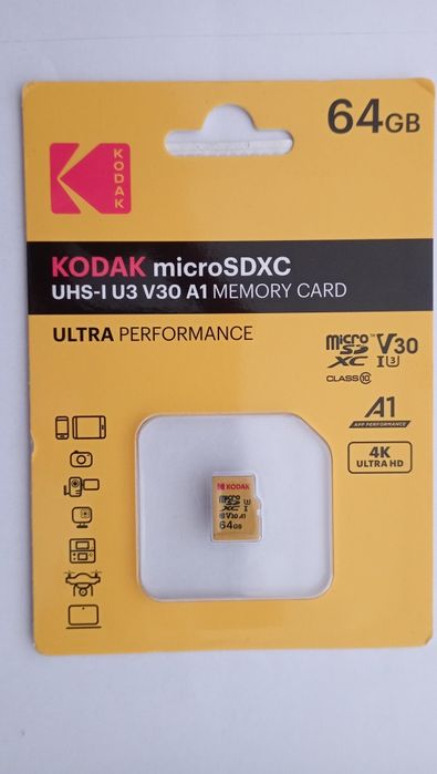 Карта памяти micro SD Kodak 64Gb