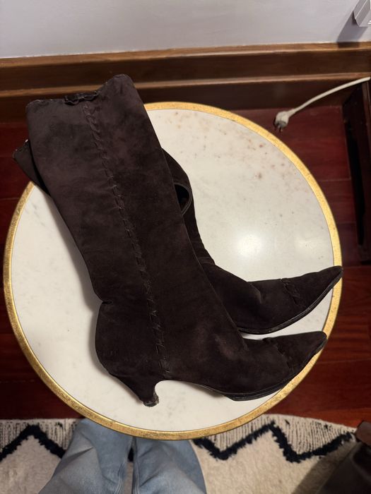 Botas castanhas Prada