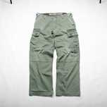 Baggy cargo washed spodnie military style XL khaki