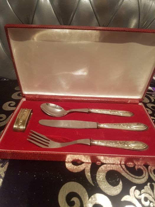 Talheres de prata 4 conjuntos