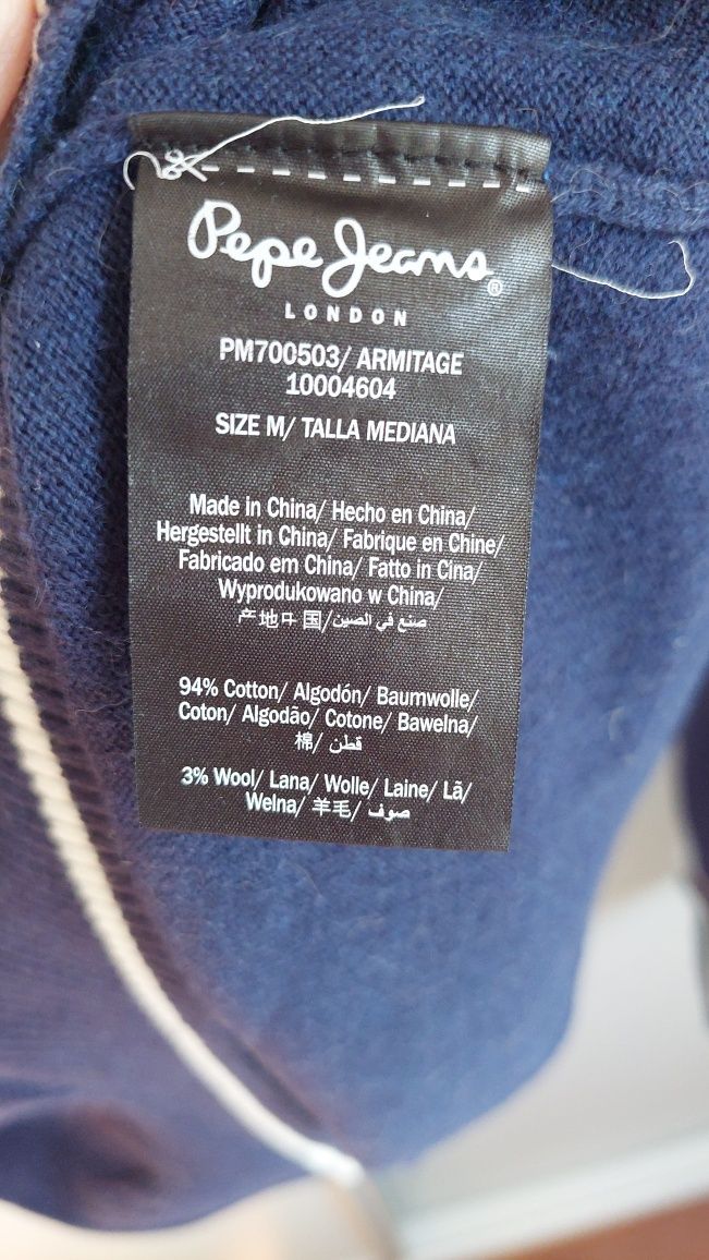 Granatowy sweter Pepe Jeans