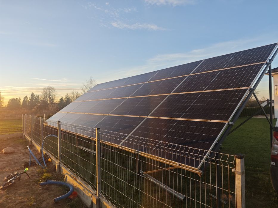 Konstrukcja fotowoltaiczna dwupodporowa PV grunt