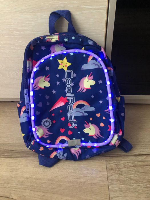 Рюкзак світлодіодний LED єдиноріг (заряджається).