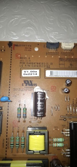 Placa lg da fonte alimentação