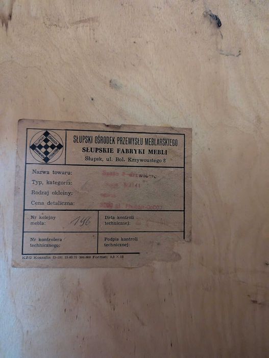 Stare szafy i kredens prl