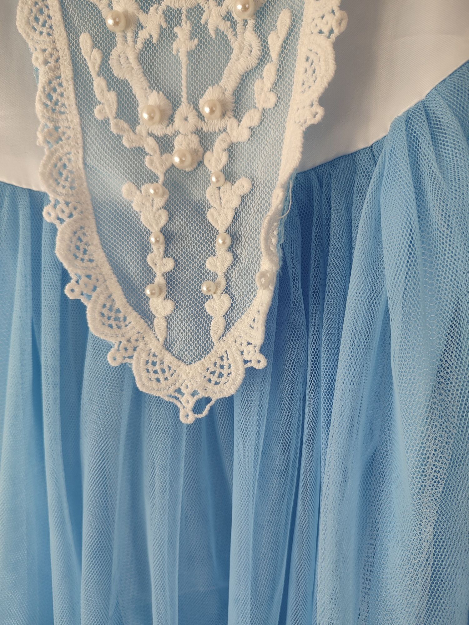 Zimowa księżniczka/Elza, kostium na bal 110 śliczna sukienka
