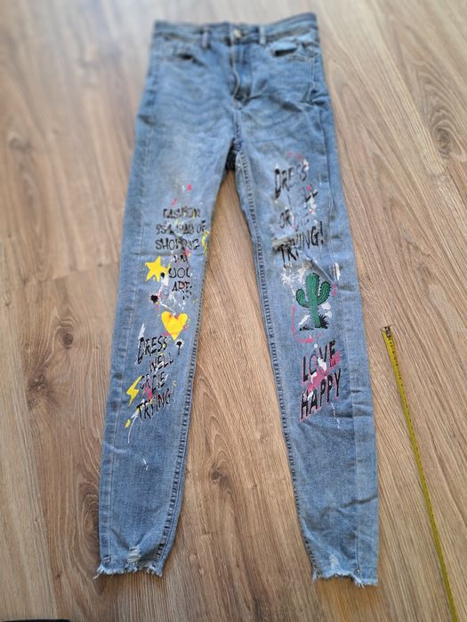 Spodnie jeansy rurki 36 s
