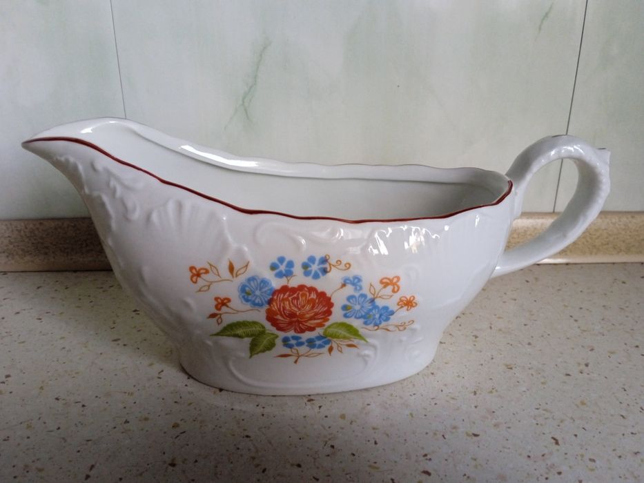 PRL vintage sosjerka porcelana Ćmielów