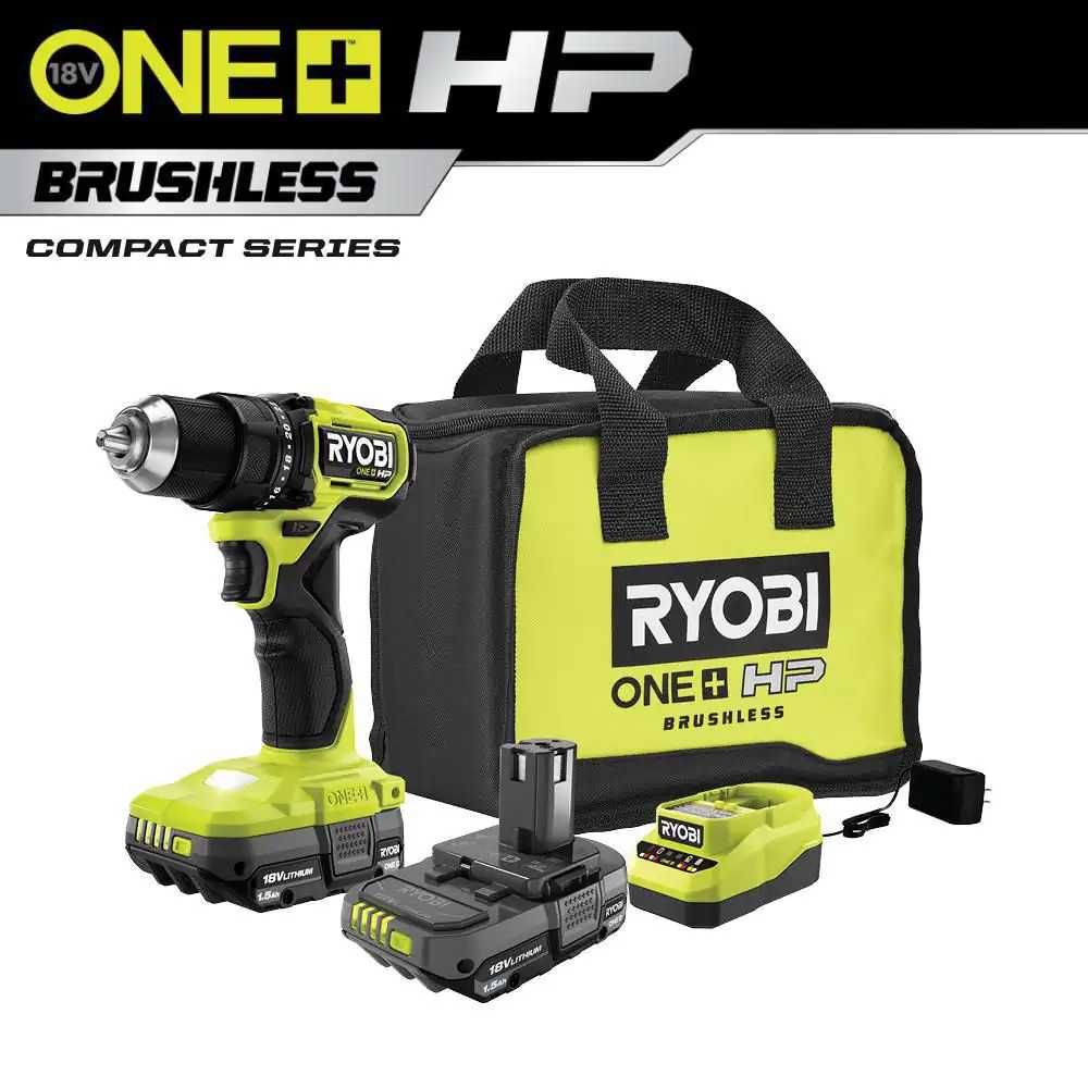 Безщітковий аккумуляторний шуроповерт Ryobi psbdd01 One+ Hp 18V США