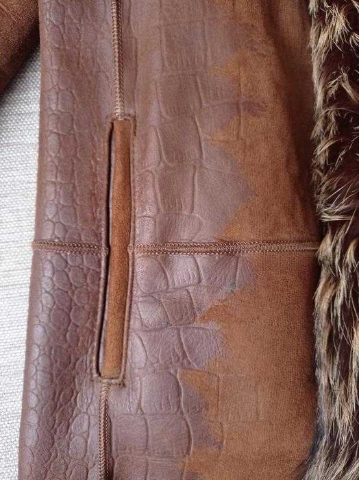 Дублянка жіноча з натуральним хутром