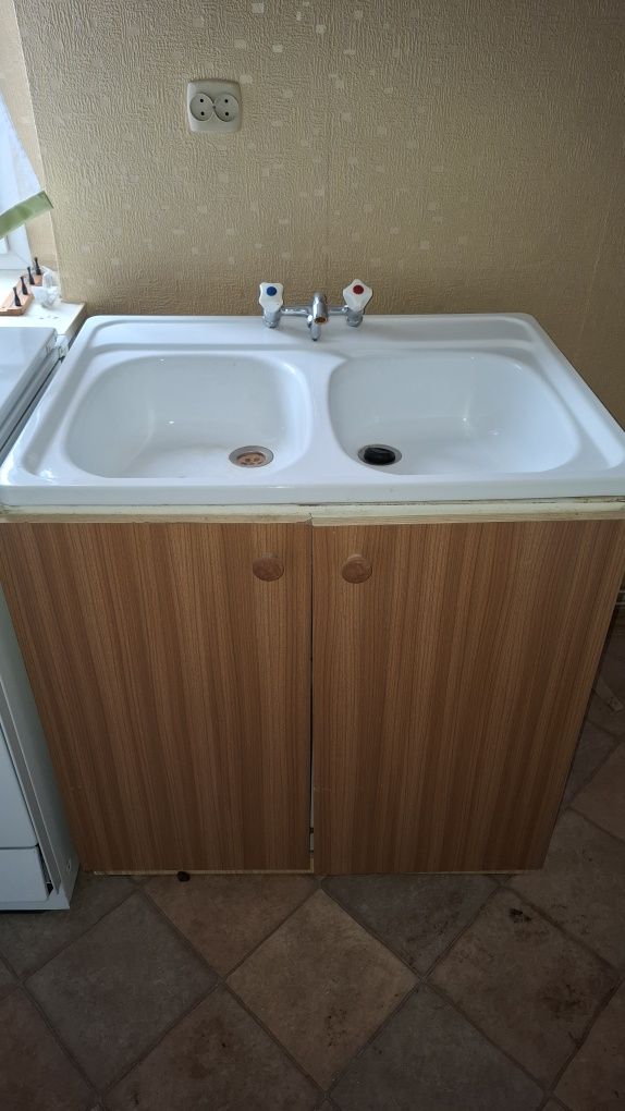 Zlewozmywak PRL z szafką