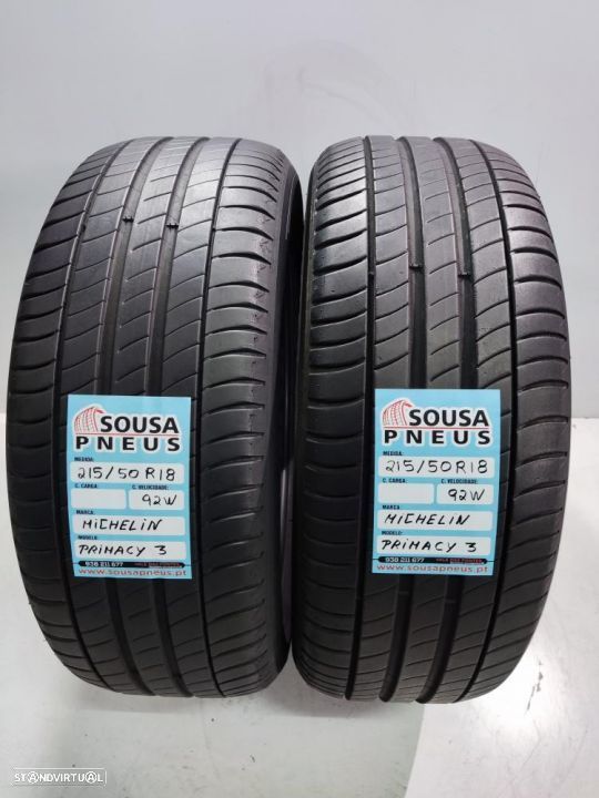 2 pneus 80% de piso 215-50r18 michelin oferta dos portes 120 EUROS