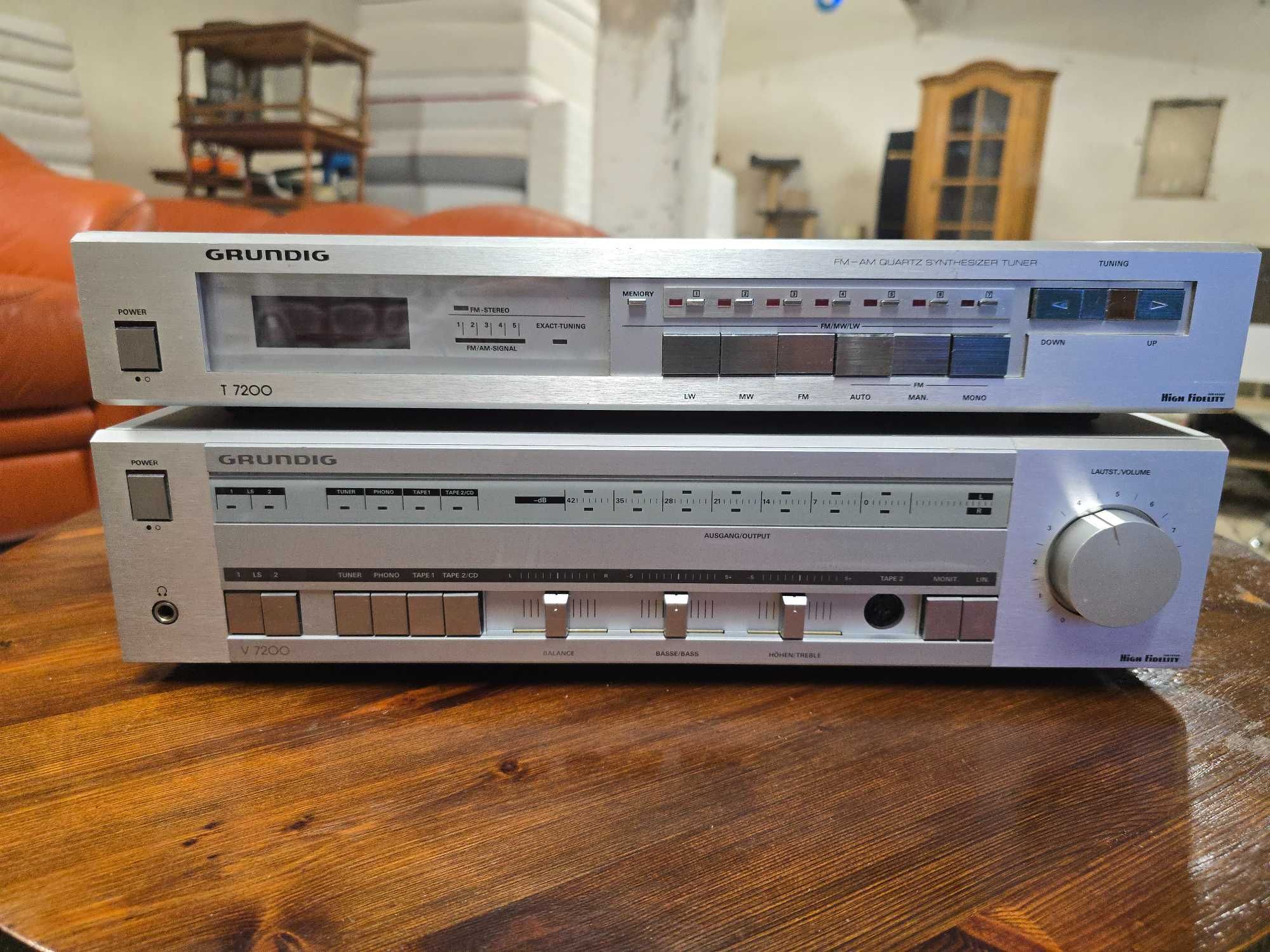 Wzmacniacz + Tuner GRUNDIG V 7200 T 7200 Vintage