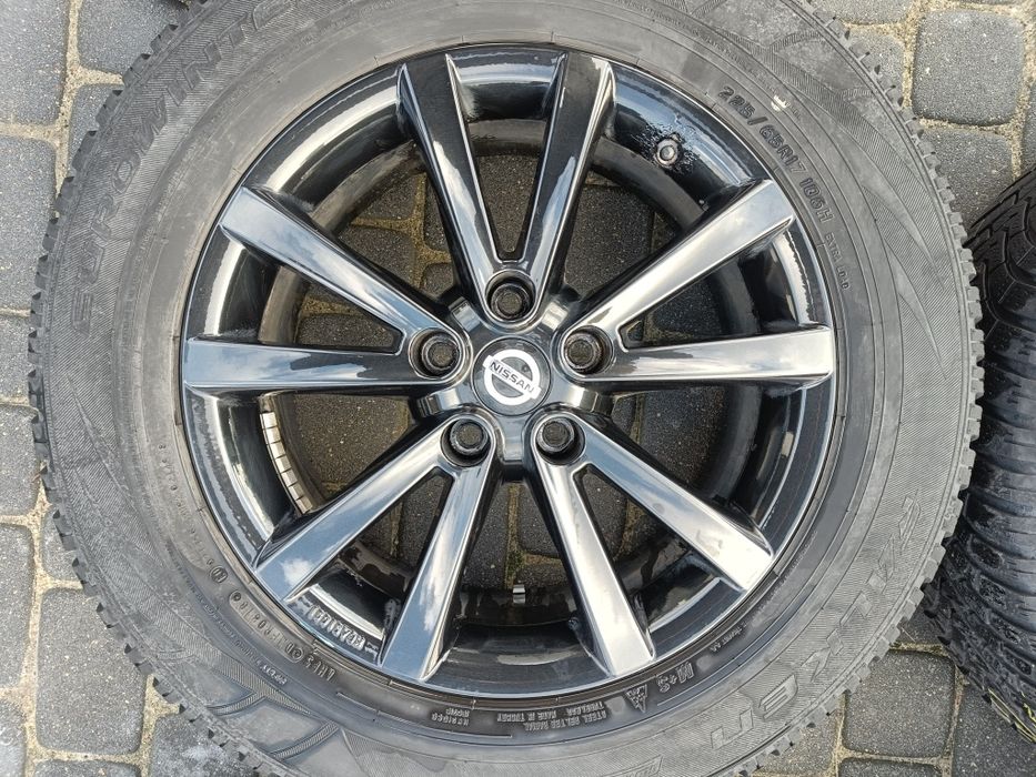 Felgi17 5*114,3 oryg Nissan x-trail czujniki opona zima 7mm kpl