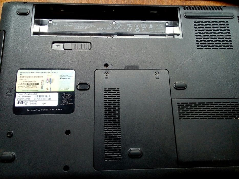 Ноутбук HP DV6500 разборка