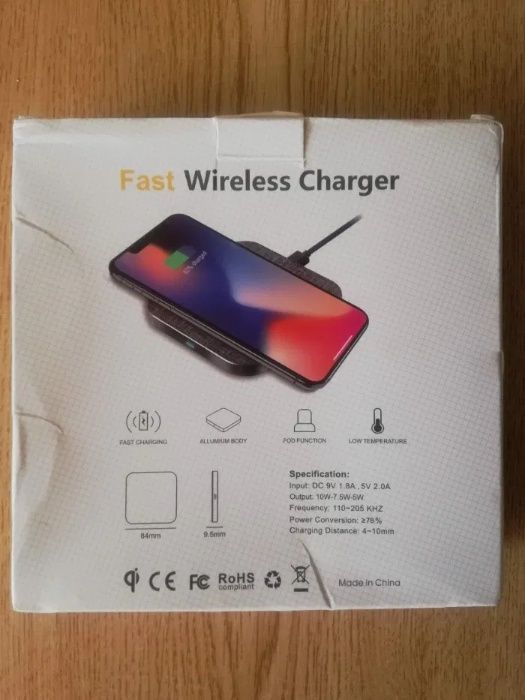 Carregador wireless fast charge compativel com várias marcas