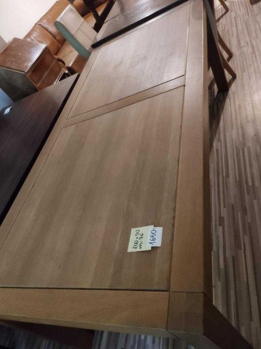 Stół drewniany dębowy nierozkładany solidny masywny matowy DOWÓZ