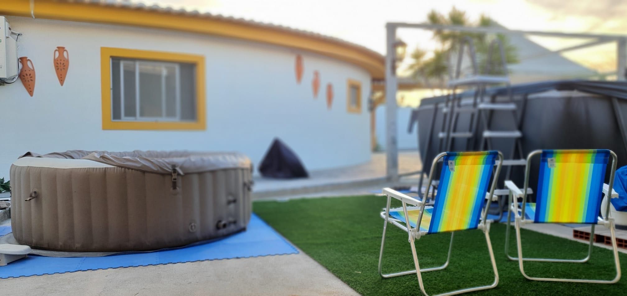 Alugo espaço ao ar livre para festas em Palmela com piscina