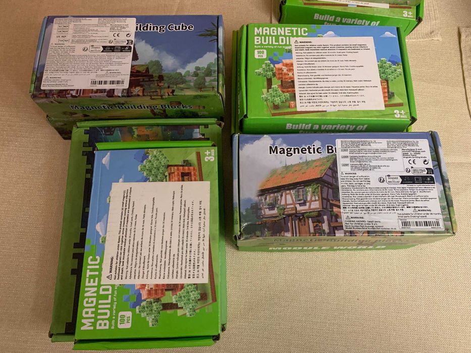 Конструктор магнітний 100 шт I Магнітна база I 3Д I 2x2