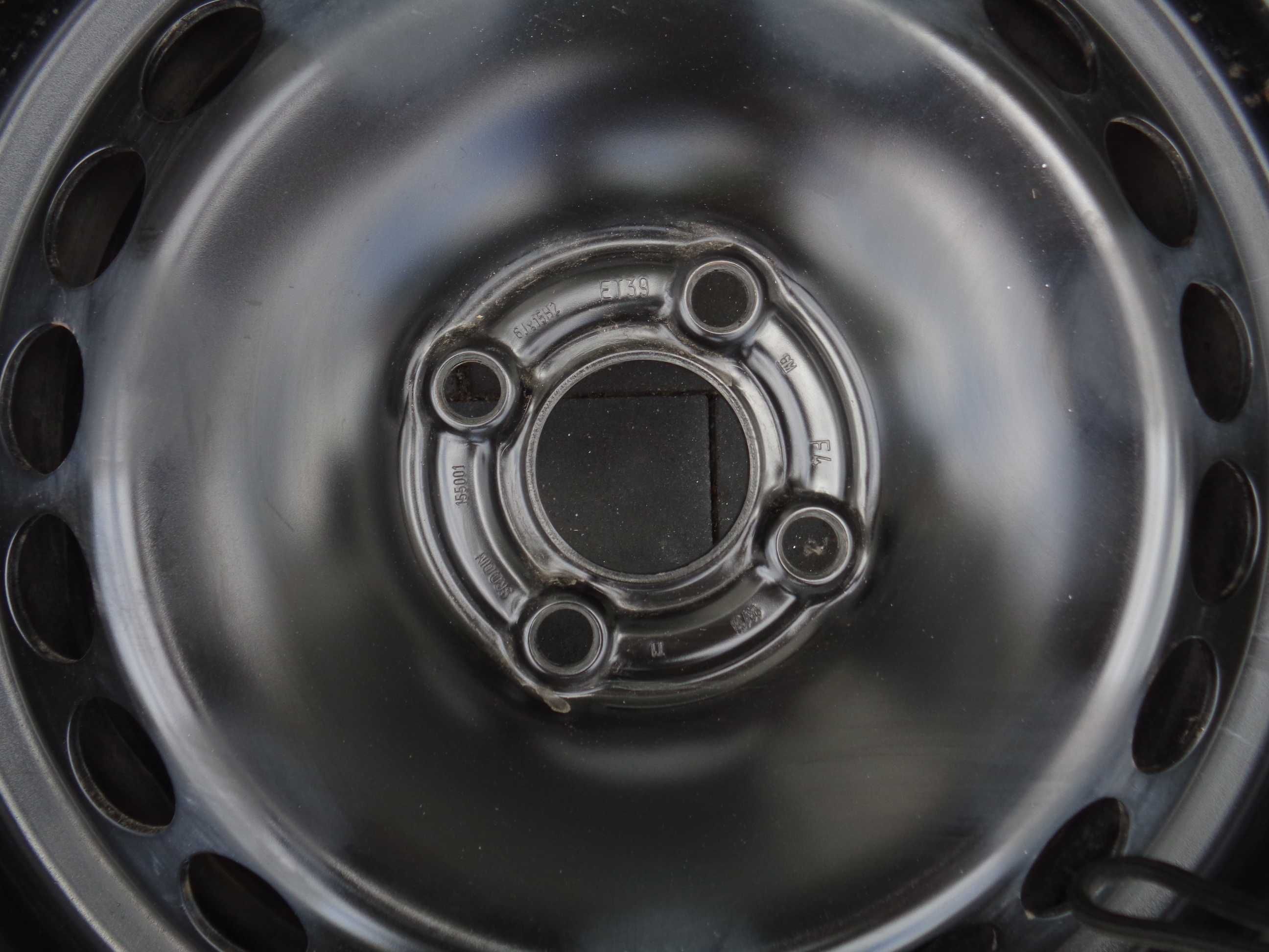 Koła zimowe OPEL FIAT 15 cali 4x100, opony 7,6mm, Corsa Punto CZUJNIKI