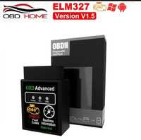 Диагностика авто сканер OBD2 ELM 327 V1.5 V2.1 Bluetooth счит ошибки