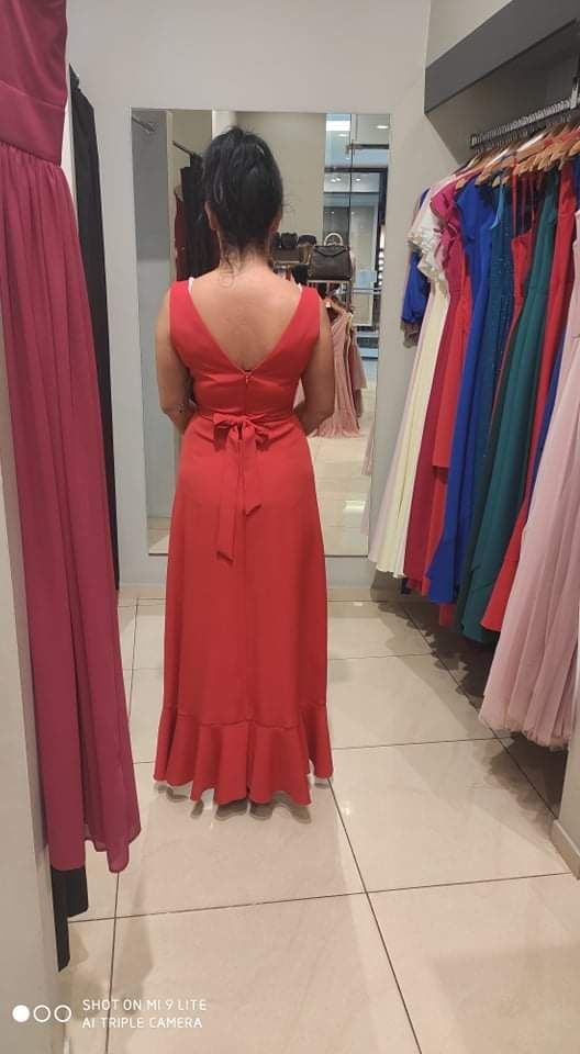 RYŁKO 38 sukienka czerwona elegancka wieczorowa sylwester andrzejki