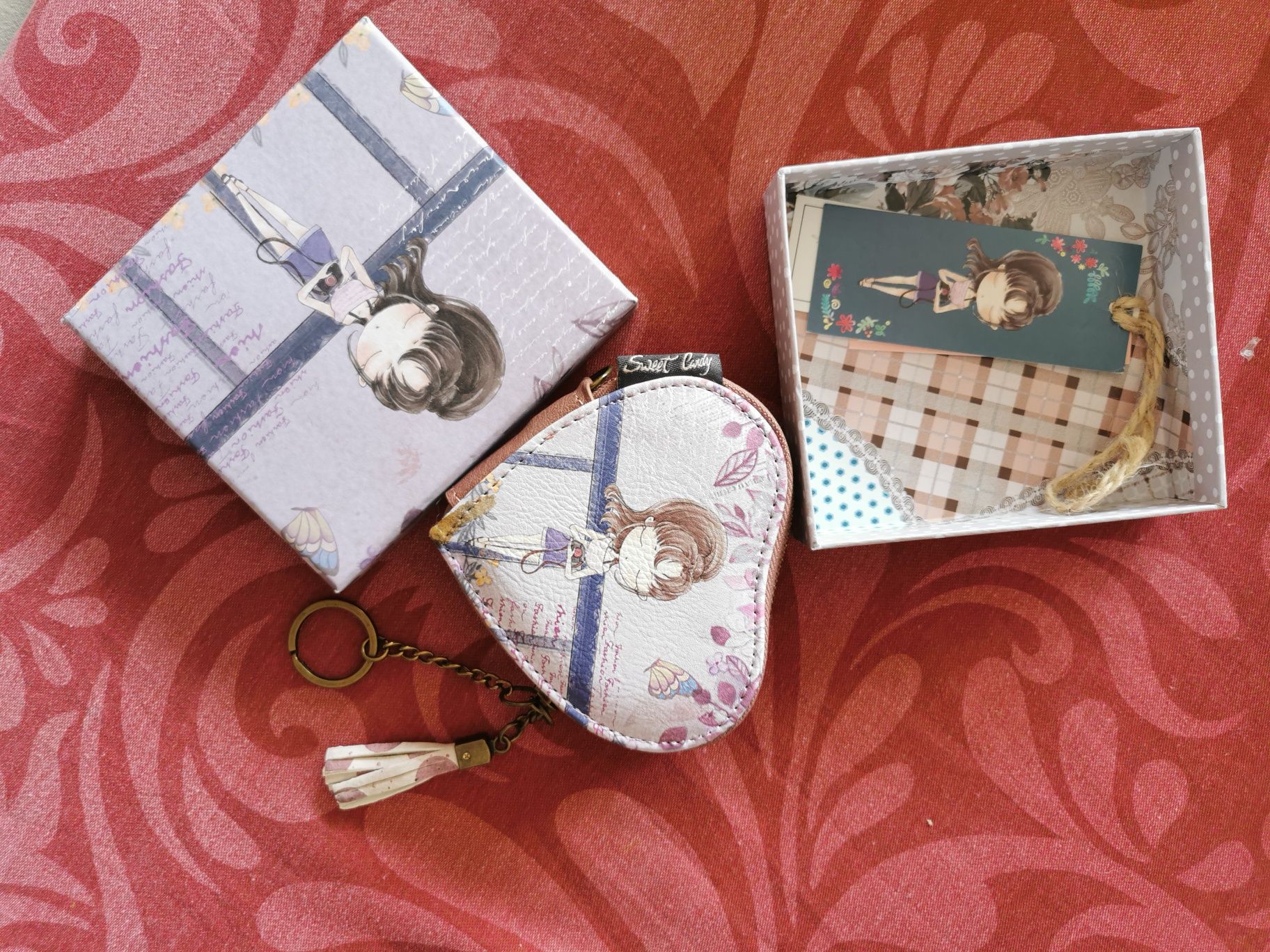 Porta moedas e carteirinha