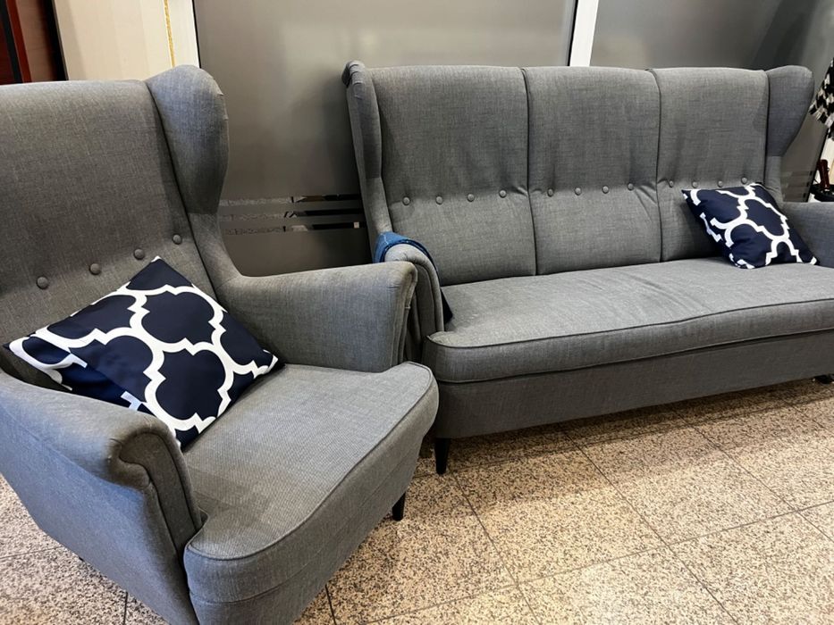 Sofa  ikea szary STRANDMON