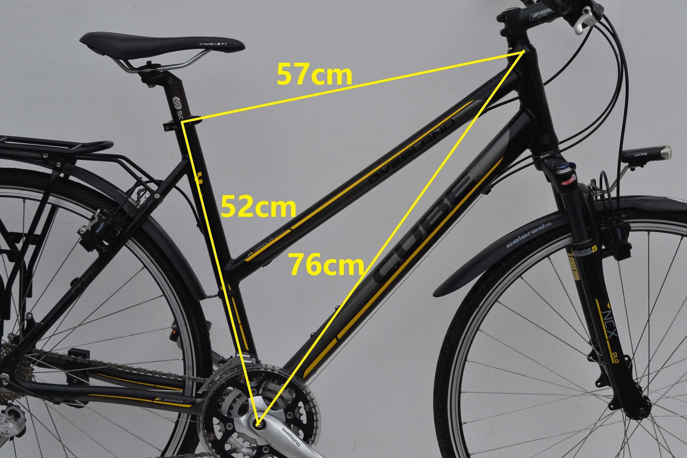 Rower trekkingowy wyprawowy * Cube Overland koła 28 52cm shimano deore