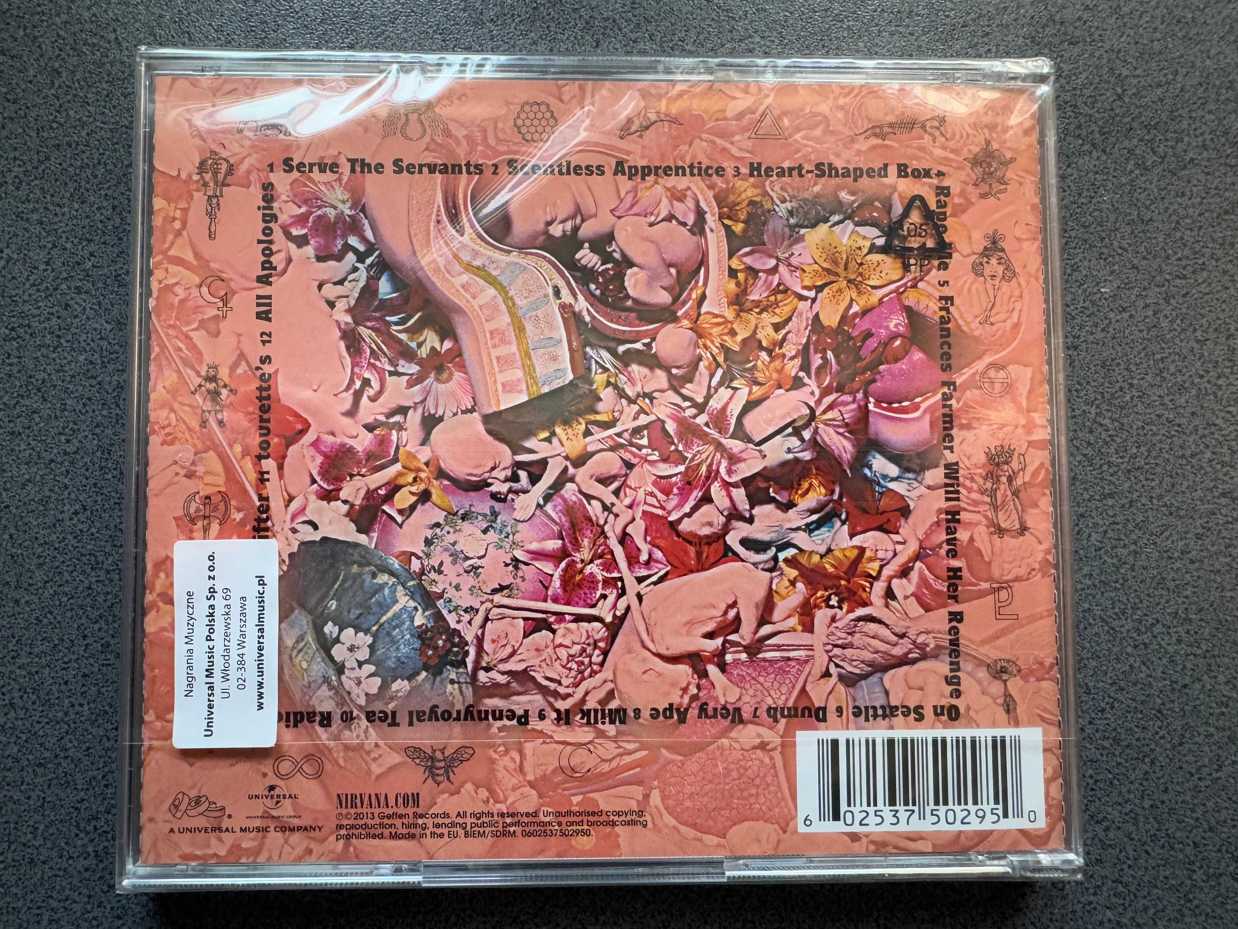 Nirvana -In Utero- (NOWA)Płyta CD !