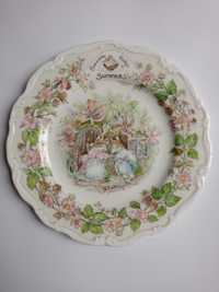 Talerz kolekcjonerski Brambly Hedge, Summer, Royal Doulton, porcelana