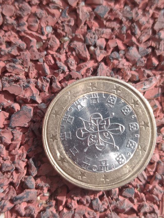 Moeda 1€ Portugal 2024 erro de cunhagem