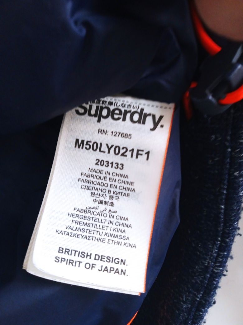 Kurtka chłopięca z kapturem Superdry Mountain rozm.S